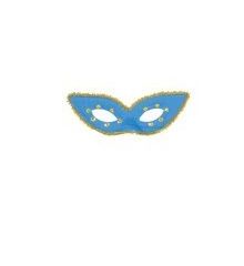 Αποκριάτικο Αξεσουάρ Μάσκα Ματιών με Μύτες (Μπλε)