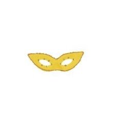 Αποκριάτικο Αξεσουάρ Μάσκα Ματιών με Μύτες (Κίτρινο)
