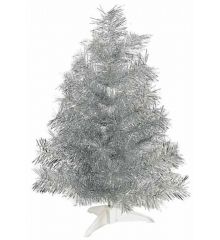 Χριστουγεννιάτικο Επιτραπέζιο Δέντρο Ασημί - 60 cm