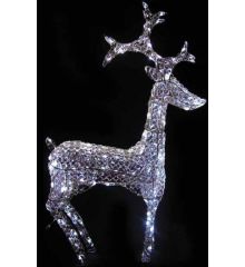 Χριστουγεννιάτικο Φωτιζόμενο Ελάφι Crystal LED (50cm)