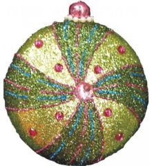 Χριστουγεννιάτικο Στολίδι Δέντρου Πράσινο/Λαχανί (13cm)