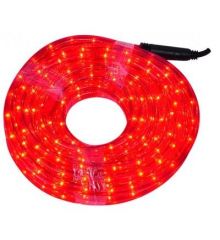 Κόκκινος Φωτοσωλήνας LED, με Διάφανο Καλώδιο (48m)