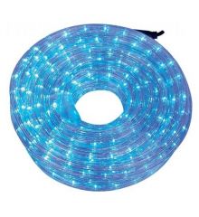 Μπλε Φωτοσωλήνας LED, με Διάφανο Καλώδιο (48m)