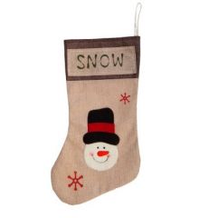 Χριστουγεννιάτικη Διακοσμητική Κάλτσα Χιονάνθρωπος