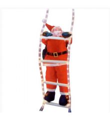 Άγιος Βασίλης που Ανεβαίνει Σκάλα από Φωτοσωλήνα (1,5m)