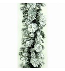 Χριστουγεννιάτικη Χιονισμένη Διακοσμητική Γιρλάντα (270cm)