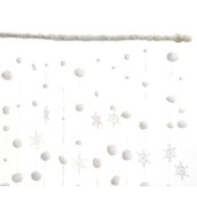 Χριστουγεννιάτικη Διακοσμητική Κουρτίνα Χιονιού (200*90cm)