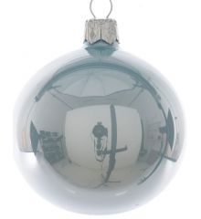 Χριστουγεννιάτικη Γυάλινη Μπάλα Δέντρου Οινοπνευματί - 8cm