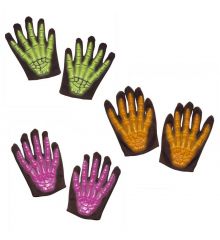 Αποκριάτικο Αξεσουάρ Γάντια Σκελετού 3D Neon (3 Χρώματα)