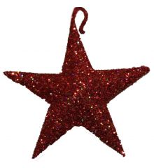 Χριστουγεννιάτικο Κόκκινο Αστέρι Στολίδι Σετ 30 τεμαχίων, 9cm