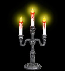 Αποκριάτικο Αξεσουάρ Κηροπήγιο με Νεκροκεφαλές και 3 Κεριά