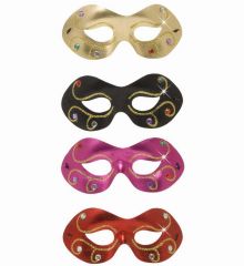 Αποκριάτικο Αξεσουάρ Μάσκα Ματιών με Διαμαντάκια (4 χρώματα)