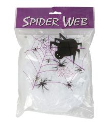 Αποκριάτικο Αξεσουάρ Βαμβακερός Ιστός Αράχνης με Αράχνες