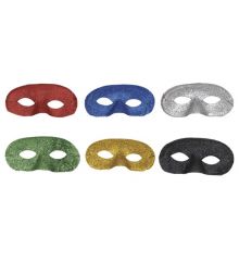 Αποκριάτικο Αξεσουάρ Γυαλιστερή Μάσκα Ματιών με Στρας (6 Χρώματα)
