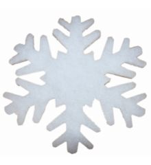 Χριστουγεννιάτικες Λευκές Χιονονιφάδες Οροφής από Συνθετικό Βαμβάκι, 30cm (Σετ 2 τεμ)