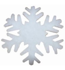 Χριστουγεννιάτικες Λευκές Χιονονιφάδες Οροφής από Συνθετικό Βαμβάκι, 40cm (Σετ 2 τεμ)