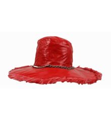 Αποκριάτικο Αξεσουάρ Κόκκινο Καπέλο με Αλυσίδα