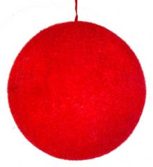 Χριστουγεννιάτικη Κόκκινη Μπάλα Οροφής, 15cm