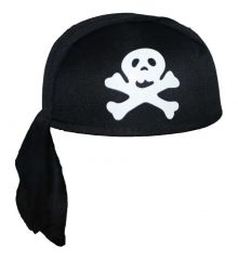 Αποκριάτικο Αξεσουάρ Καπέλο Πειρατή Μαντήλι Μαύρο