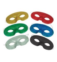 Αποκριάτικο Αξεσουάρ Μάσκα Ματιών με Στρας (6 χρώματα)