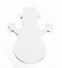 Χριστουγεννιάτικο Κρεμαστό Διακοσμητικό Οροφής, Λευκός Χιονάνθρωπος (40cm)