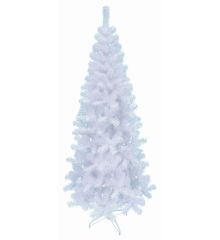 Χριστουγεννιάτικο Στενό Δέντρο FIRST SLIM Λευκό (1,5m)