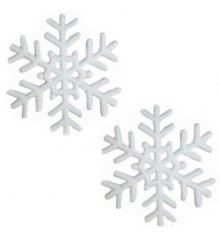 Χριστουγεννιάτικες Χιονονιφάδες Οροφής Λευκές - Σετ 2 τεμ. (20cm)