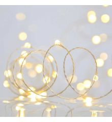 40 Gold Θερμά Φωτάκια LED Copper, με Μπαταρία (2m)