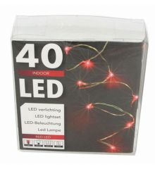 40 Κόκκινα Φωτάκια LED Copper, με Μπαταρία (2m)