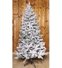 Χριστουγεννιάτικο Χιονισμένο Δέντρο FLOCKED PINE (2,1m)