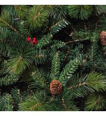 Χριστουγεννιάτικο Παραδοσιακό Δέντρο BEAKON με Γκι και Κουκουνάρια (2,1m)