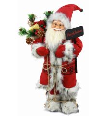 Χριστουγεννιάτικος Διακοσμητικός Πλαστικός Άγιος Βασίλης "Merry Christmas" (45cm) - 1 Τεμάχιο