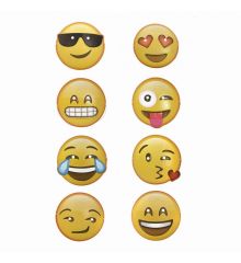 Αποκριάτικες Μάσκες Με Emojis - 9 Σχέδια (21cm)