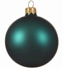 Χριστουγεννιάτικη Μπάλα Γυάλινη, Πράσινη Γυαλιστερή (8cm)