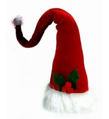 Χριστουγεννιάτικη Κορυφή Δέντρου Σκούφος Άγιου Βασίλη (22cm)