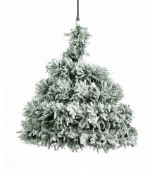 Χριστουγεννιάτικο Χιονισμένο Δεντράκι Οροφής Σπιράλ (32cm)