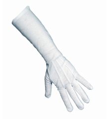 Αποκριάτικο Αξεσουάρ Λευκά Γάντια Μεγάλα