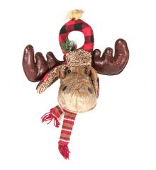 Χριστουγεννιάτικα Λούτρινα Διακοσμητικά Κεφάλια Ταράνδου - 2 Σχέδια (34cm) - 1 Τεμάχιο