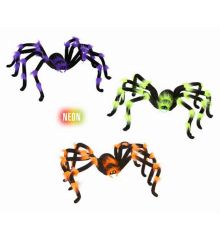 Αποκριάτικο Αξεσουάρ Φωσφοριζέ Αράχνη King Size (3 Χρώματα)