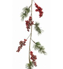 Χριστουγεννιάτικη Διακοσμητική Γιρλάντα με Γκι (110cm)