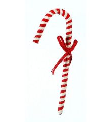 Χριστουγεννιάτικο Ζαχαρωτό Μπαστουνάκι Οροφής Κόκκινο (38cm)