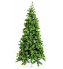 Χριστουγεννιάτικο Παραδοσιακό Δέντρο BEAKON με Γκι και Κουκουνάρια (2,4m)