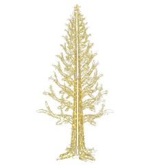 Χριστουγεννιάτικο Φωτιζόμενο Δέντρο CRYSTAL GOLD με 640 Flash LED (2,4m)