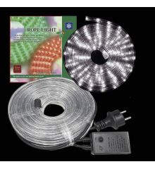 Λευκός Ψυχρός Φωτοσωλήνας LED με Διάφανο Καλώδιο και 8 Προγράμματα (6m)