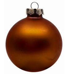 Χριστουγεννιάτικη Μπάλα Γυάλινη Μωβ Ματ (8cm)