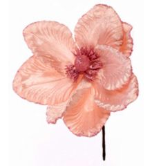 Χριστουγεννιάτικο Λουλούδι Ροζ Μανώλια (25cm)