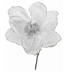 Χριστουγεννιάτικο Λουλούδι Γκρι Μανώλια (25cm)