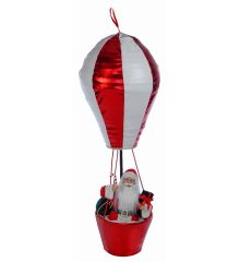 Χριστουγεννιάτικο Αερόστατο Οροφής Κόκκινο (110cm)