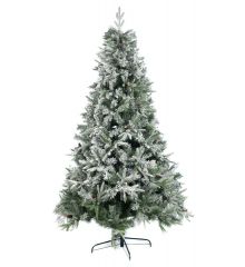 Χριστουγεννιάτικο Χιονισμένο Δέντρο ALASKA με Κουκουνάρια (2,1m)