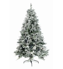Χριστουγεννιάτικο Χιονισμένο Δέντρο ALASKA με Κουκουνάρια (2,4m)